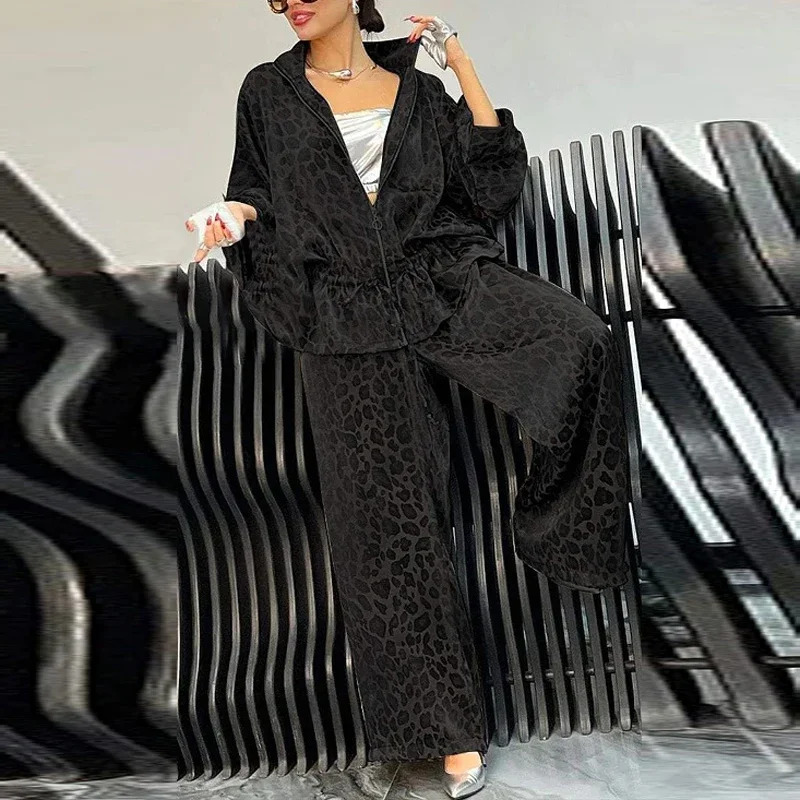 Women Casual Solid Hooded Sweatshirt and Pants Set Autumn Loose Sportswear Outfits Winter Long Sleeve Two Piece Suits Tracksuits 250206