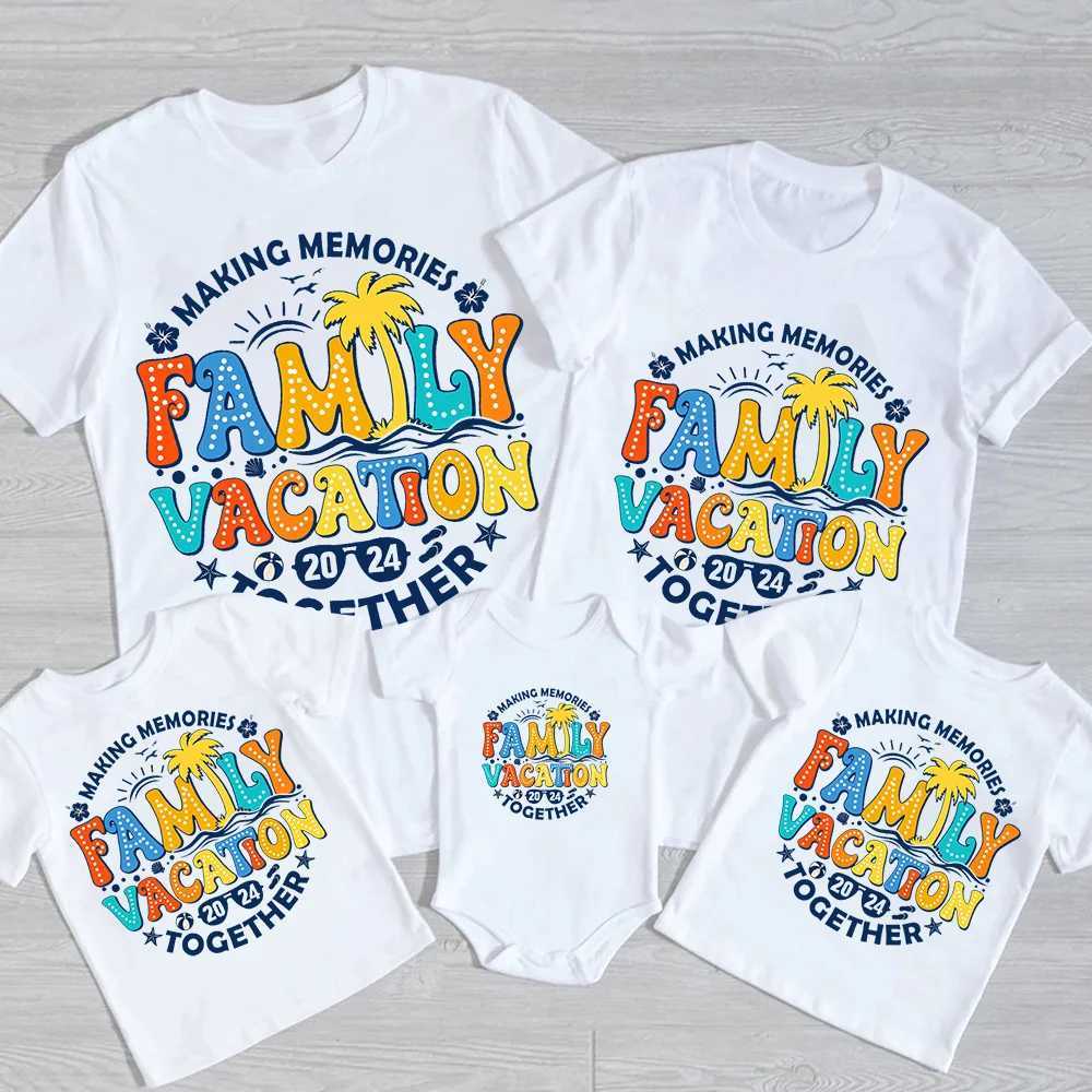 Making Memories Family Vacation 2024 Together Family Tshirt Travel Clothing Family Vacation Matching Shirts Summer Vacation Tee W250207