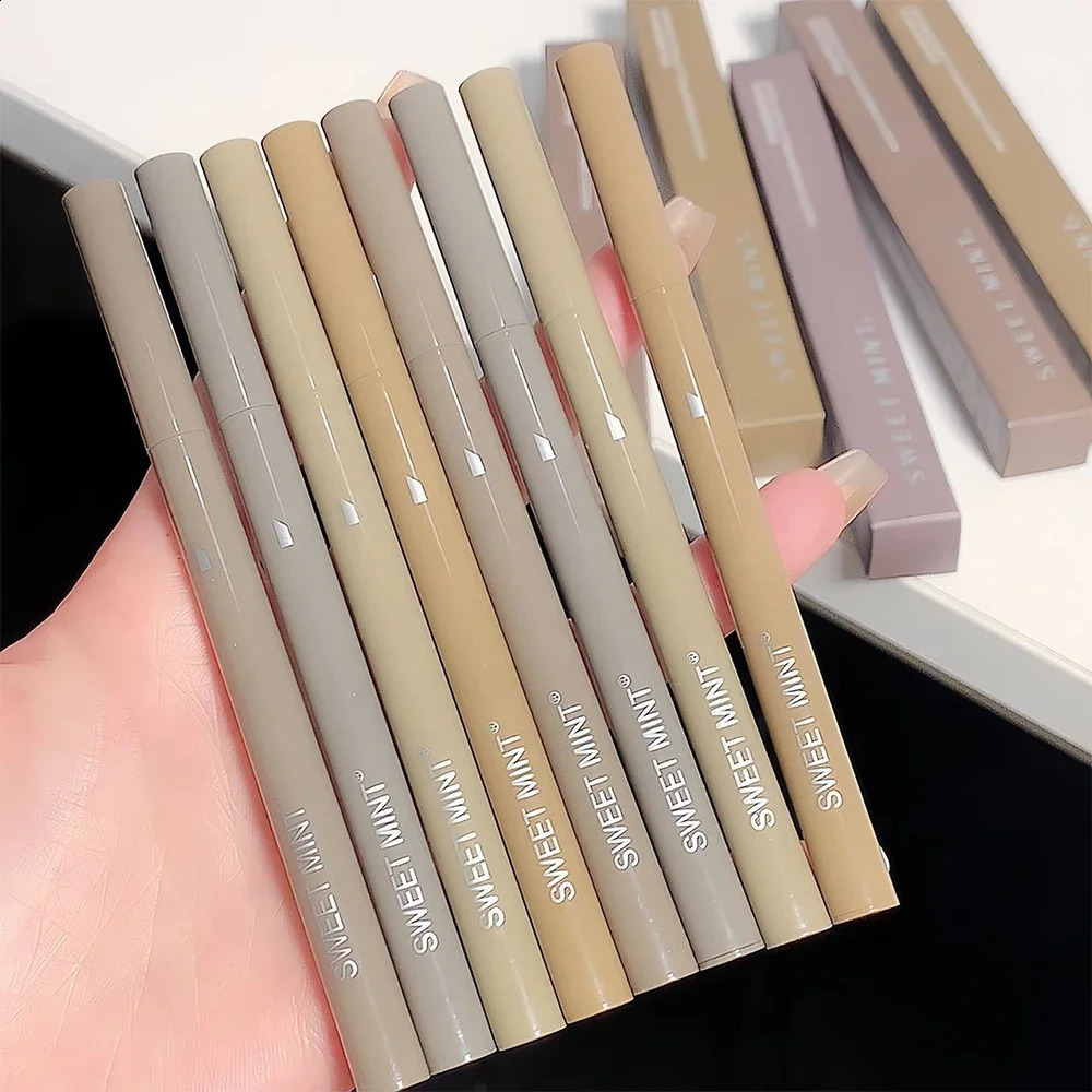 Smooth Water Eyebrow Pencil No Blooming Long Lasting Eyeliner Easy To Color Sweatproof Pen Eye Makeup Cosmetics 250108
