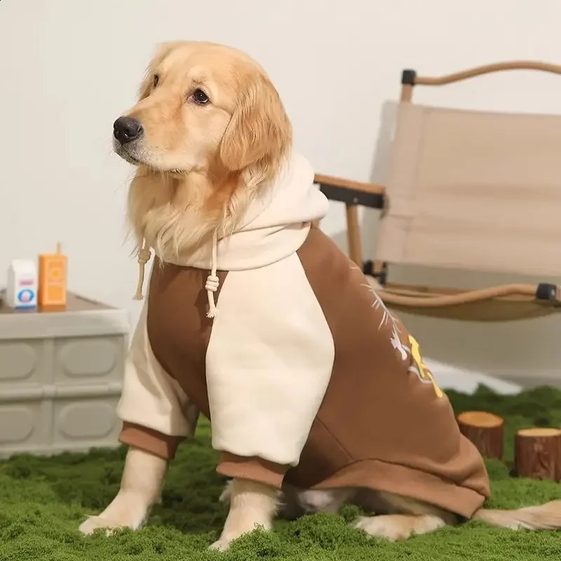 Dog Clothing Autumn and Winter Labrador Large Dog Border Collie Pet Clothing Spring and Autumn Golden Retriever Sweatshirt 250206