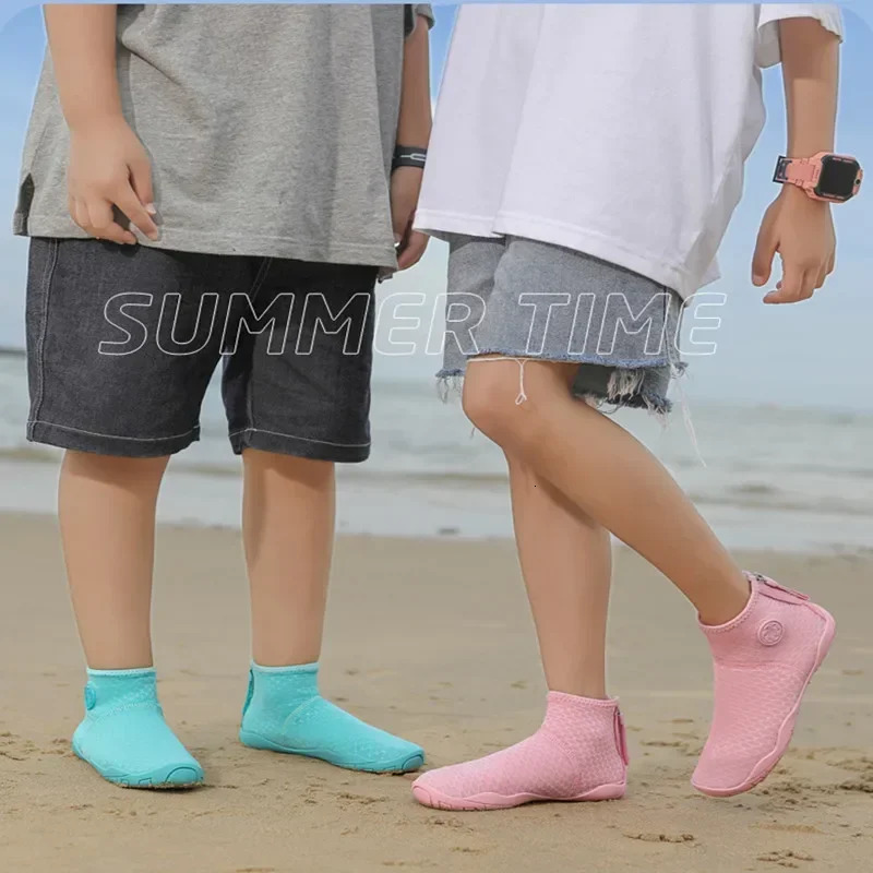 Children Water Shoes Kids Non-Slip Beach Swim Pool Socks Water Shoes Boys Girls Outdoor Quick Dry Barefoot Aqua for Sport Surf 250207