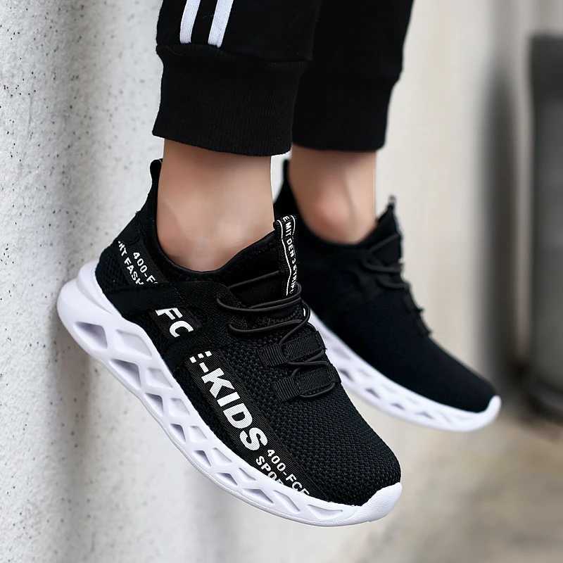 Mesh Kids Sneakers Lightweight Children Shoes Casual Breathable Boys Sports Shoes Non-Slip Girls Sneakers Shoes W250207