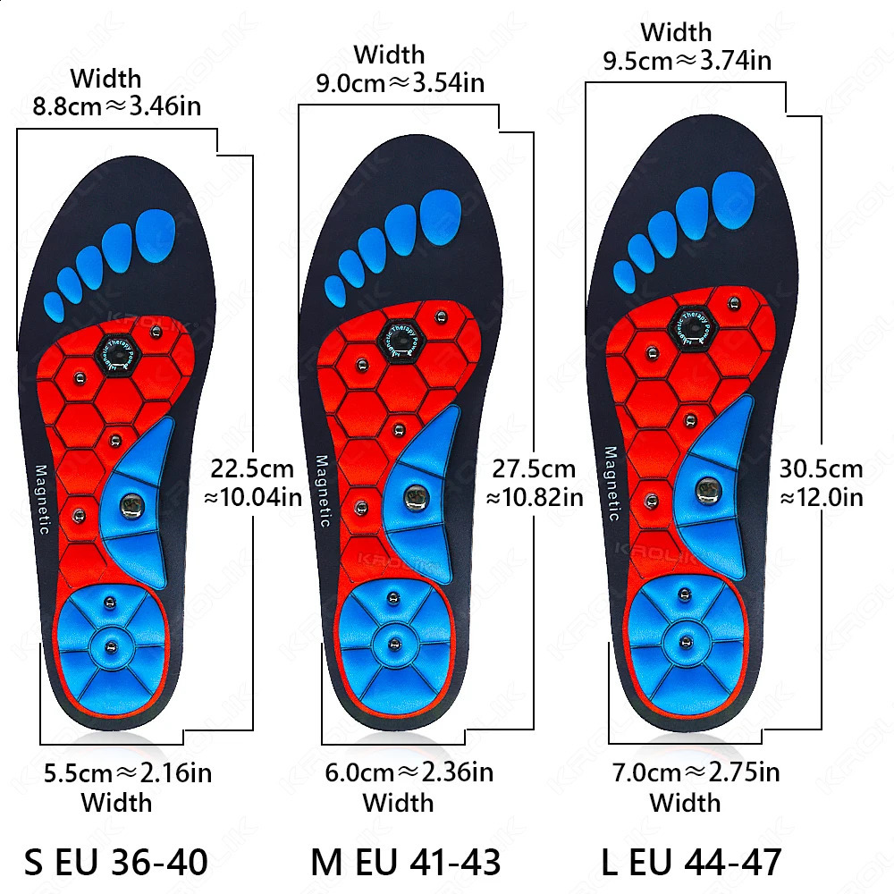 UPAKME Acupressures Insoles Magnetic Insoles for Women Men EVA Foot Massage Orthopedic Acupressures Insoles Pads Unisex Insert 250120