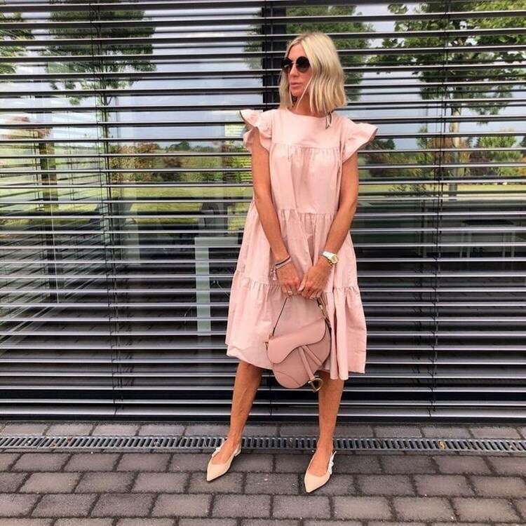 2020 European and American popular women's sweet vacation A-e dress for women 2024 new casual fashion trend clothing