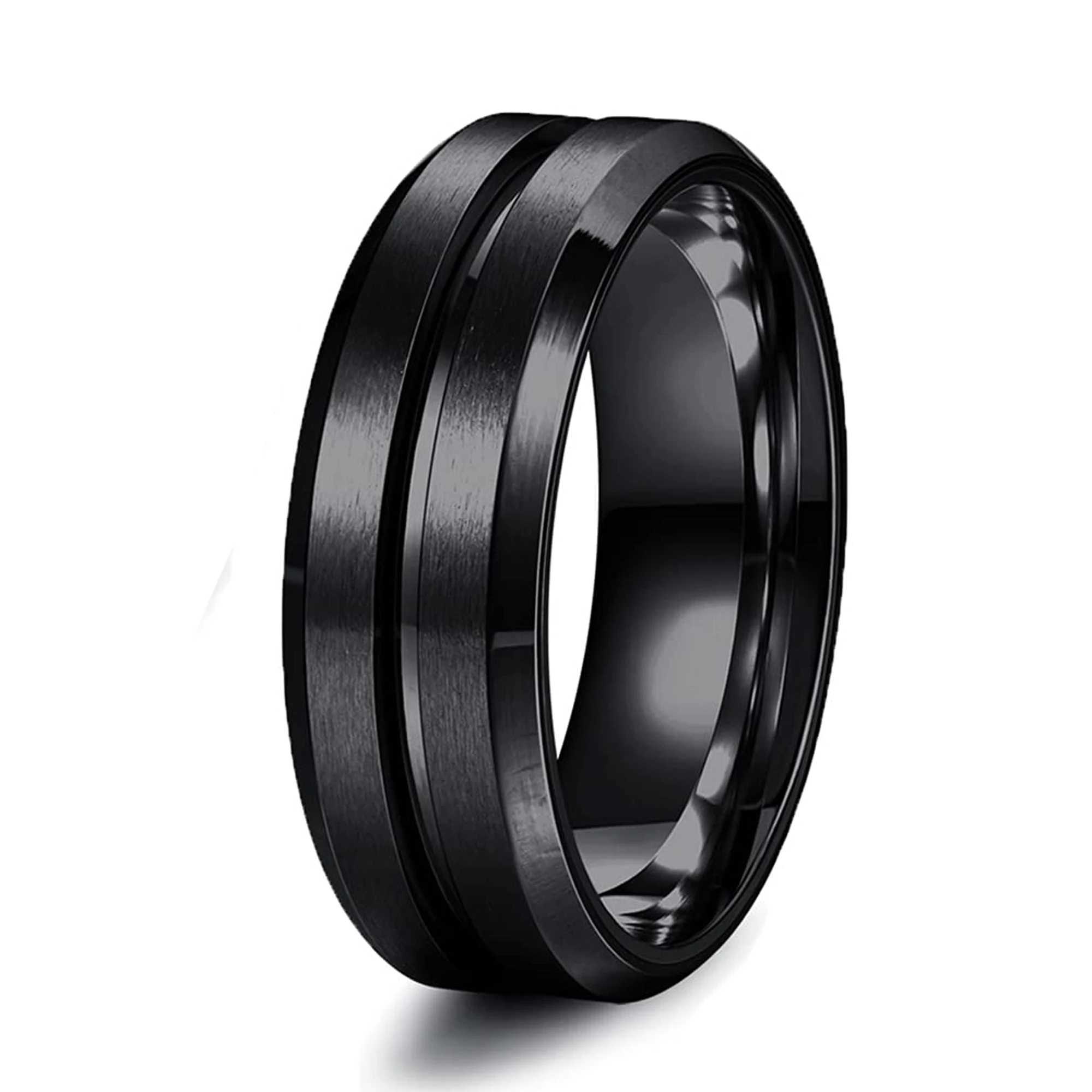Fashion Couple Rings Romantic White Rhinestones CZ Women Rings Set Simple Mens Stainless Steel Rings For Couple Wedding Jewelry W250207
