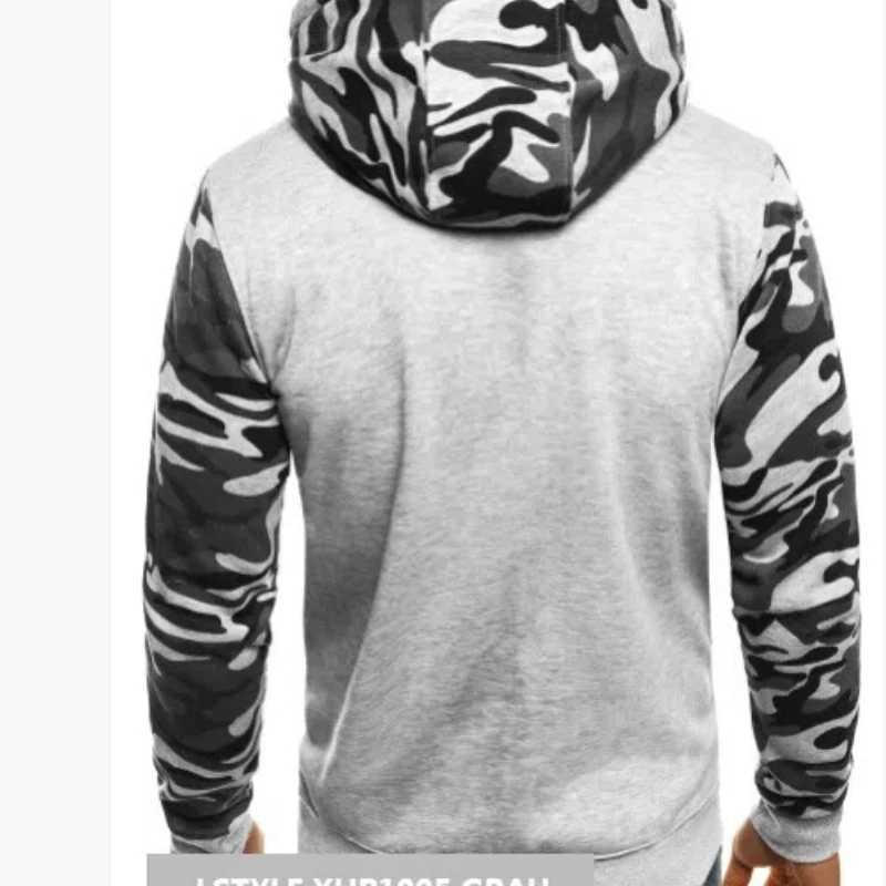 New Spring and Autumn Hoodies Mens Fleece Hoodie Harajuku Pullovers Mens Camo Color Blocked Slim Fit Vintage All-match Tops W250207