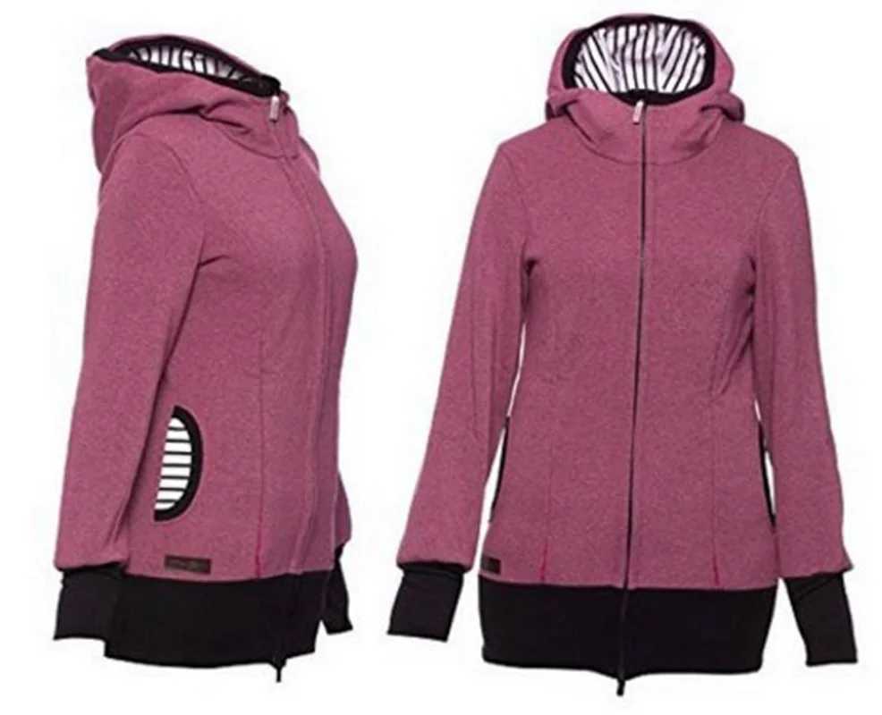 Hooded Baby Carrier Jacket Hoodies Maternity Clothes Autumn Winter Daddy Mom Kangaroo Carry Baby Warm Thick Sweatshirt Outwear W250207