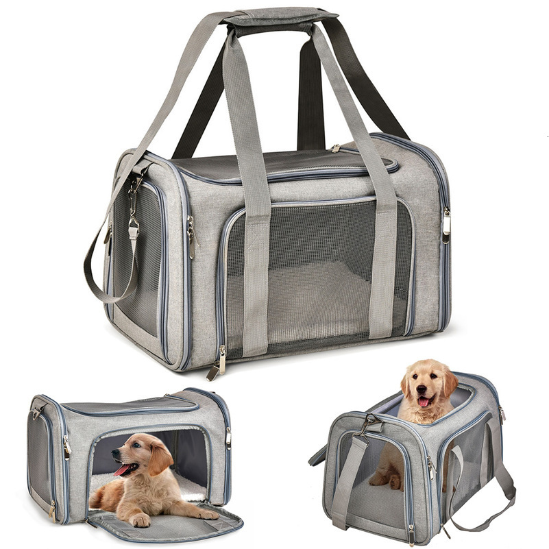 Dog Bag Soft Side Backpack Cat Pet s Dog Travel Bags Airline Approved Transport For Small Dogs Cats Outgoing 250206