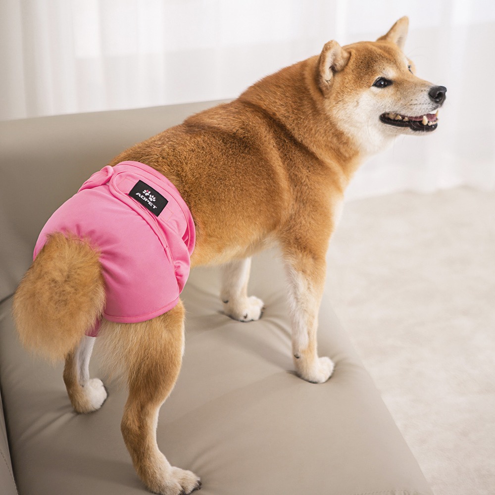 Reusable Washable Dog Diapers for Female Dogs Leak-Proof Pet Menstrual Pants with Secure Fastener Tape