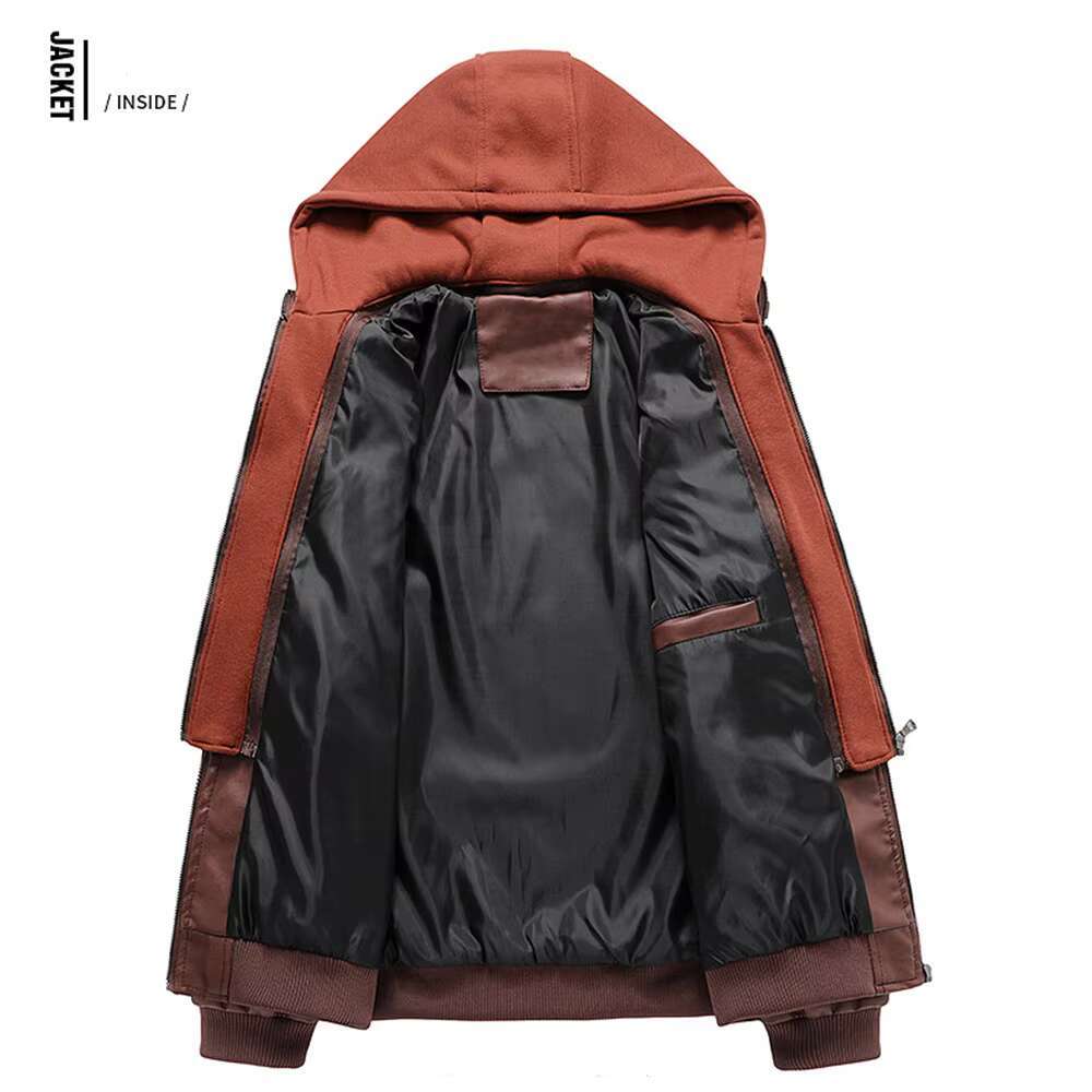 Men's Leather Jacket KB New Men's Jackets Autumn Casual Motorcycle PU Jacket Biker Leather Coats Brand Clothing EU Size