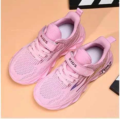 Childrens Sneaker New Sports Shoes Breathable Running Shoes Flying Woven Casual Trendy W250207