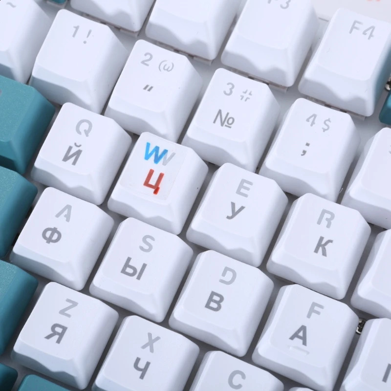 Ukrainian Keyboard Stickers Ukraine Black Transparent Background with WhiteColor Lettering for Computer Keys 250108