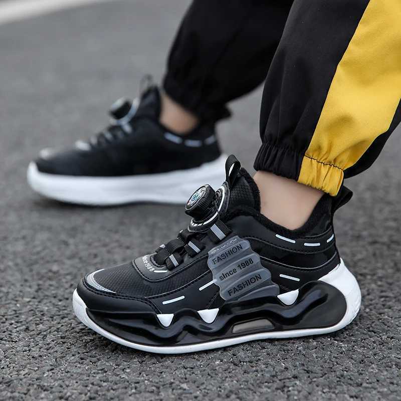 Luxury Children Trainers Boy Shoes Fashion Autumn Winter Warm Fur Kids Casual Sneaker Sports Tennis Boy Sneaker PlushXJ250207
