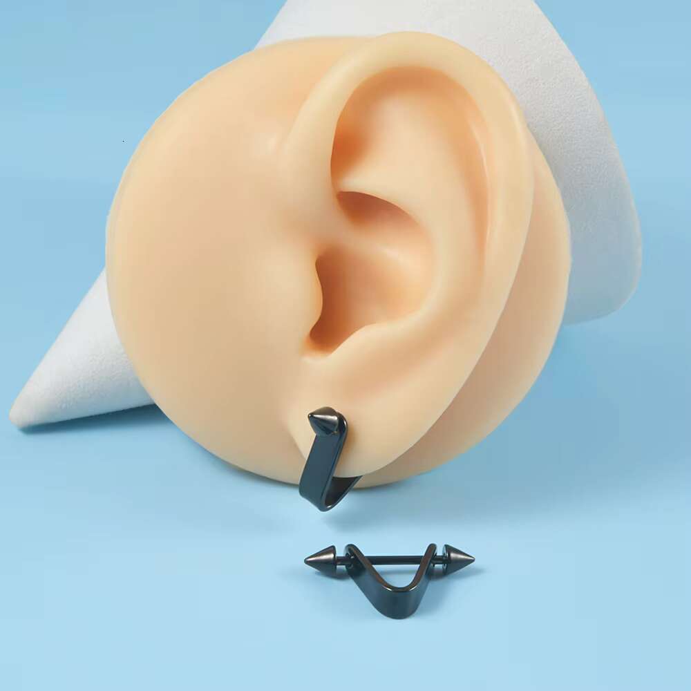 1Pc Surgical Steel Barbell Piercing Earrings for Women Men Gift Ear Hoop Cartilage Earring Studs Lobe Helix Body Jewelry