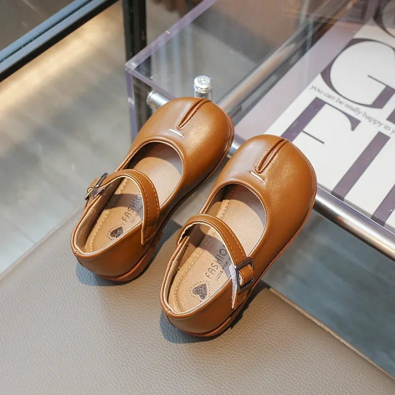 Girl Shoes Soft Sole Sheep Hoof Leather Shoes Antiskid Women Loafers Fashion School Girls Party Dresses Shoes 250206