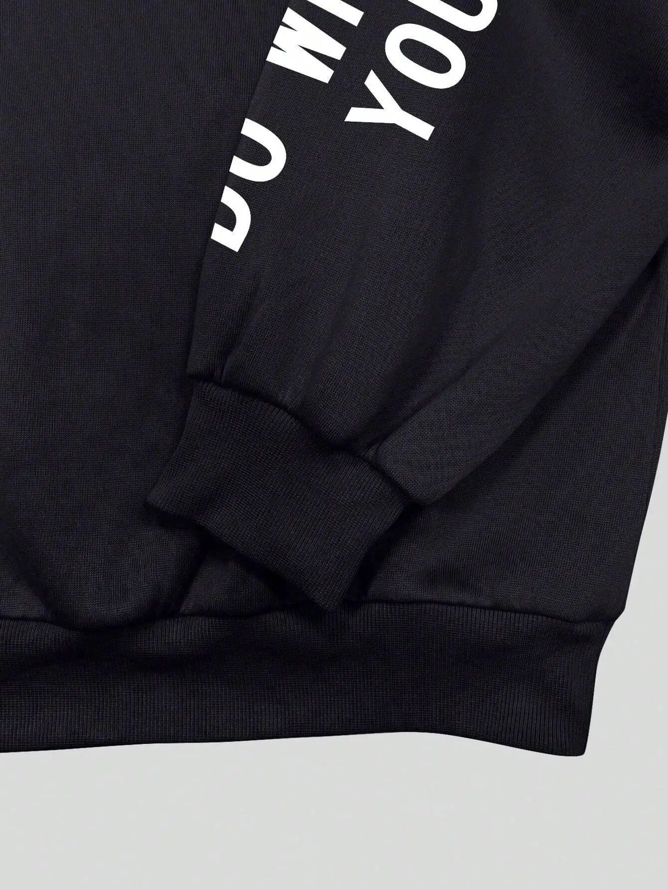 Do What Makes You Happy Letter Printing Sweatshirt Women Street Pullover Warm Soft Hoodies Loose Crewneck Fleece Female Clothing 250121