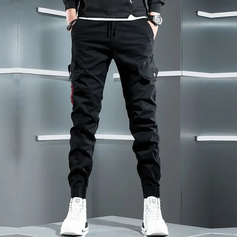 Fashion Slim Trousers Man Skinny Korean Style Cargo Pants for Men Techwear y Long Cotton est Regular Fit Baggy 250110