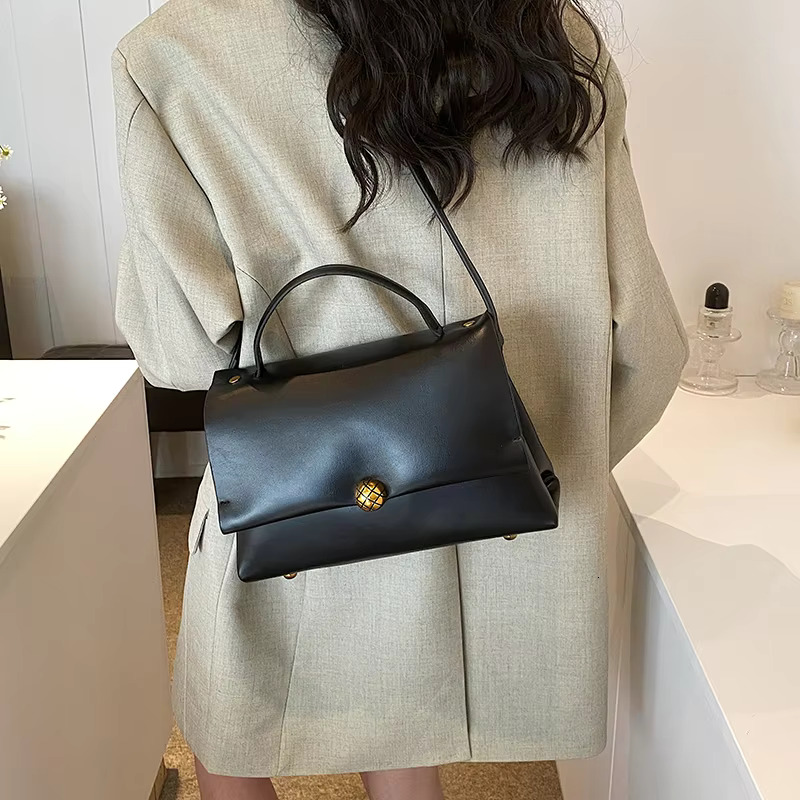 Simple Small Crossbody Bags With Short Handle For Women 2024 New Trend Fashion Leather Shoulder Bag Females Handbags PU Cartoon