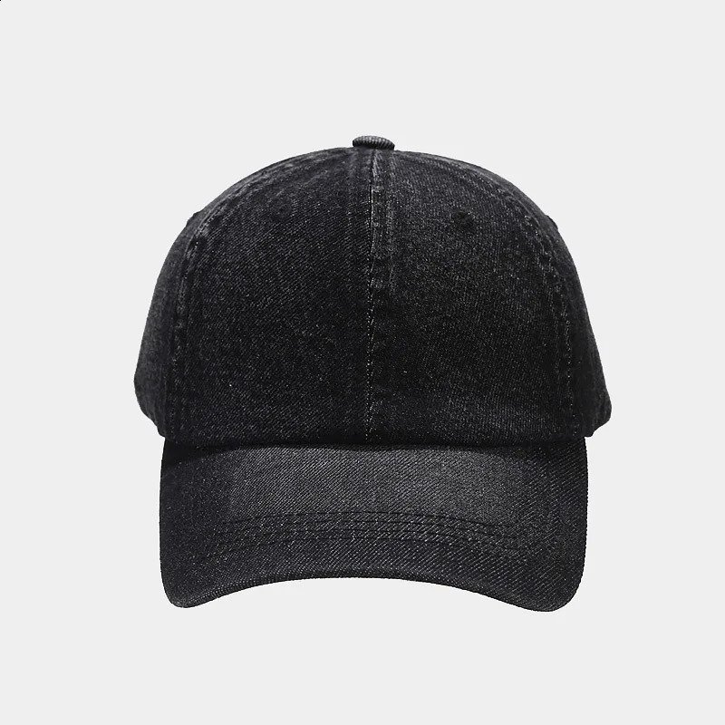High Quality Fashion Denim Baseball Cap Men Women Jeans Caps Casquette Plain Bone Hat Gorras Men Casual Dad Male Hats 250206
