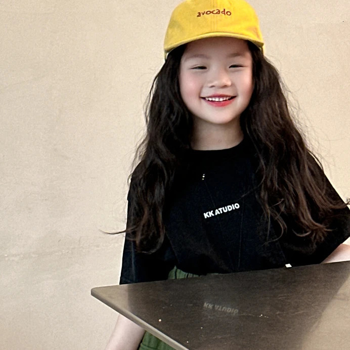 Girls T-shirt Summer Korean Style Childrens false Two Thin T-shirt CuHK Childrens Round Neck Casual Simple Match 250207