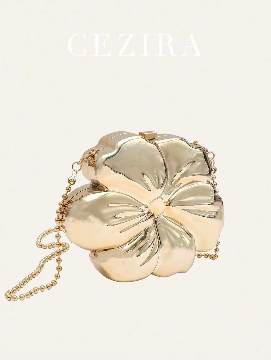Women Metallic Wer Clutch Sier Gold Cute Evening Bag For Wedding Party Small Purses Designer Handbag