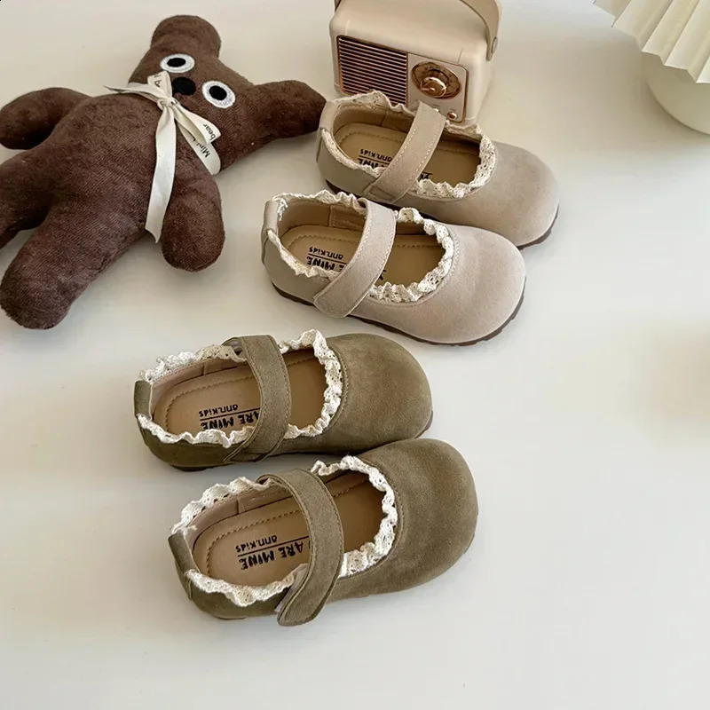 Children Flats Shoes Spring Autumn Shallow Girls Shoes Soft Sole Non Slip Kids Princess Shoe Lightweight Toddler casual Shoes 250206