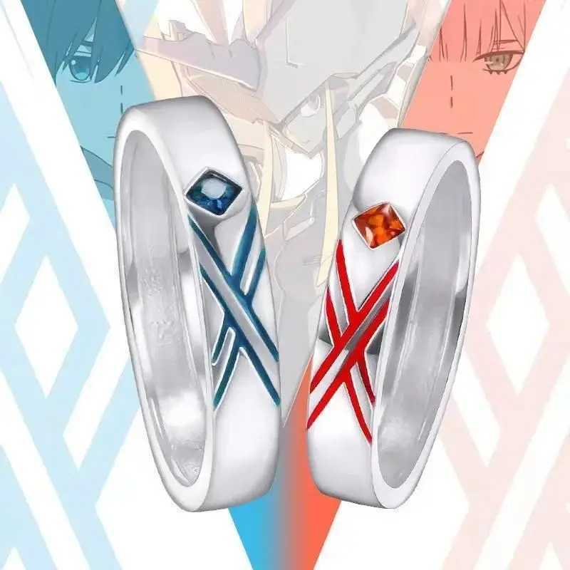Dear Franxx Ring HIRO ZERO Two Role Playing Adjustable Neutral Couple Ring Jewelry Gift Party Accessories W250207