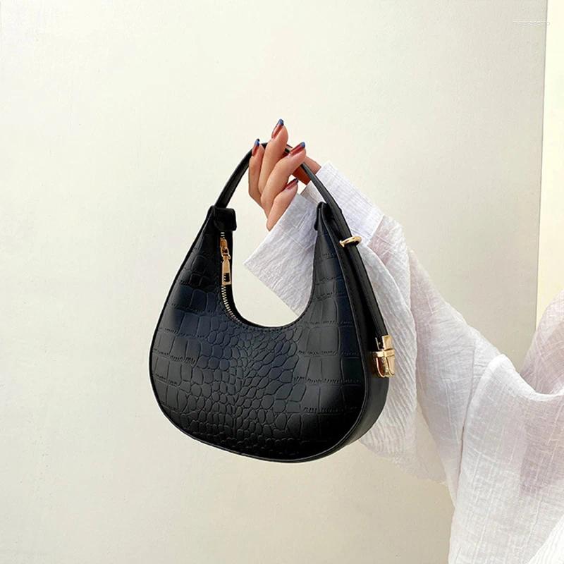 Totes Crescent-shaped Shoulder Bag For Women Fashion Underarm Designer Ladies Armpit Handbag Daily Use Phone Purse