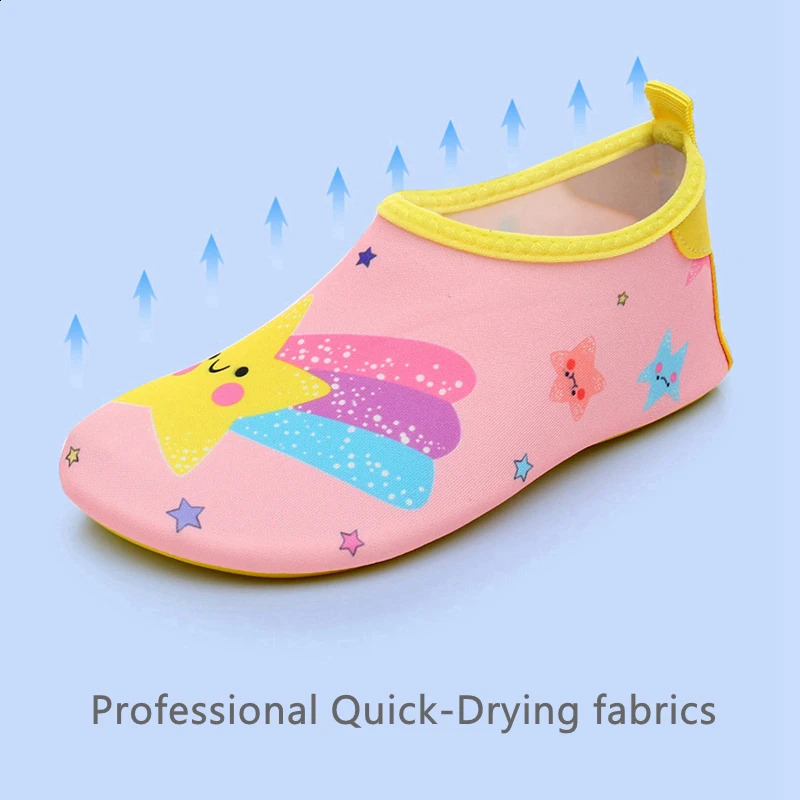 Children Water Sport Sneakers Beach Socks Kids Swimming Aqua Barefoot Shoes Summer Boy Girl Soft Surfing Fishing Diving Slippers 250207