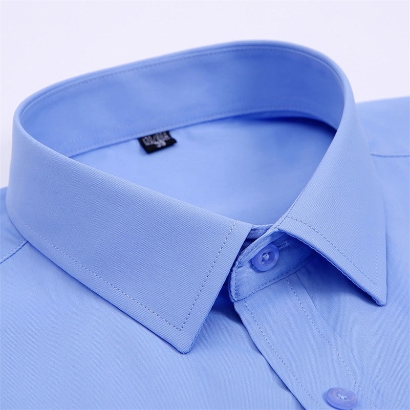 Spring Mens Striped long-sleeved Shirt Non-ironing Anti-wrinkle Comfortable Breathable Business Casual Fashion Slim Fit 250206