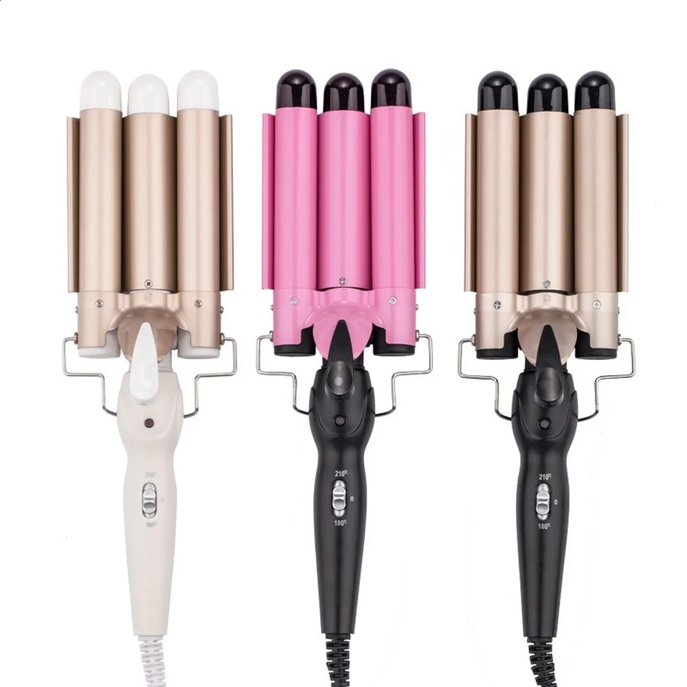 20/32mm Hair Curler Triple Barrels Ceramic Hair Curling Iron Professional Hair Waver Tongs Styler Tools for All Hair Types 250206