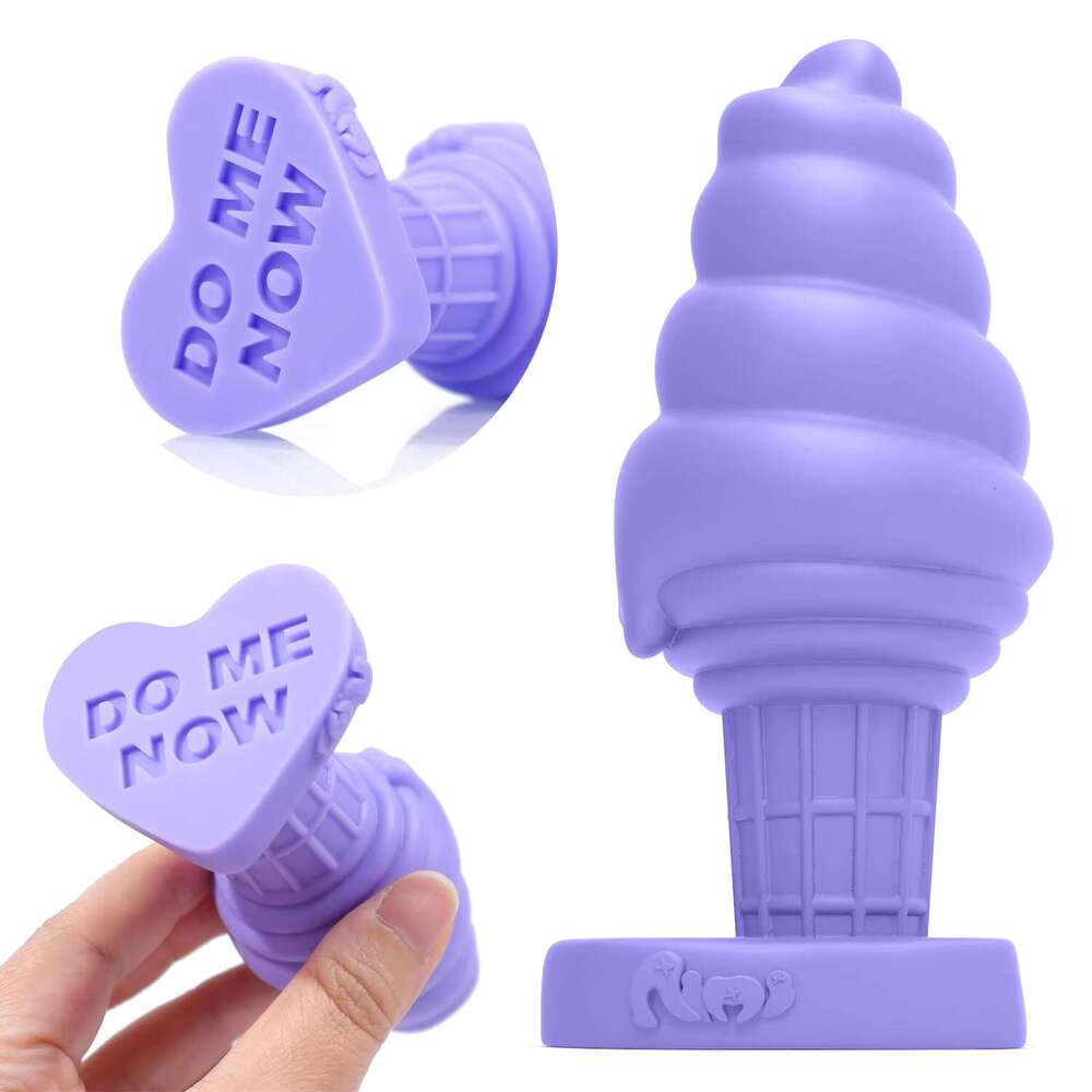Ice Cream Shaped Asshole Plugs Fetish Stimulation Neutral Anal Sex Toys Adult Men Women