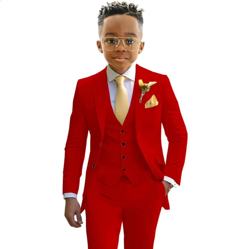 Boys Suit Mint Green Casual Blazer Slim Fit Young Clothes 3 Piece Set Kids Jacket Pant Vest Slim Fit Custom Wedding Tuxedo 250114