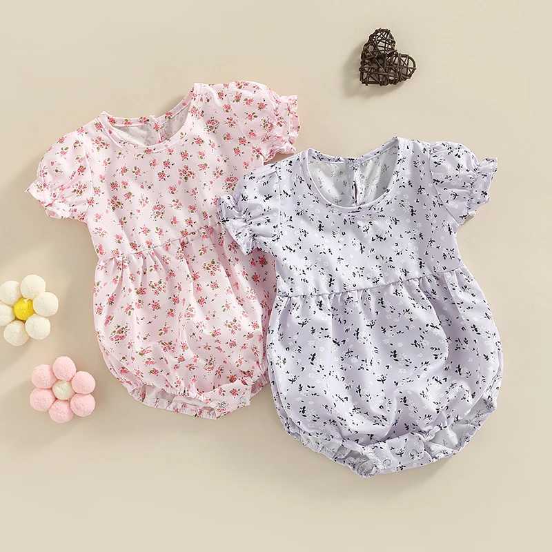 Mother Daughter Matching Dress Floral Print Dress Mommy and Me Family Swimwear Summer Beach Bodysuit for Girls and W250207