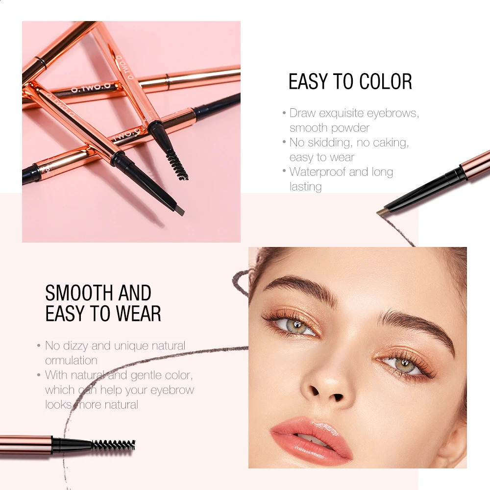 OTWOO Ultra Fine Triangle Eyebrow Pencil Waterproof Makeup Blonde Brown Eyebrows Precise Brow Definer Eye Cosmetics 6 Colors 250108
