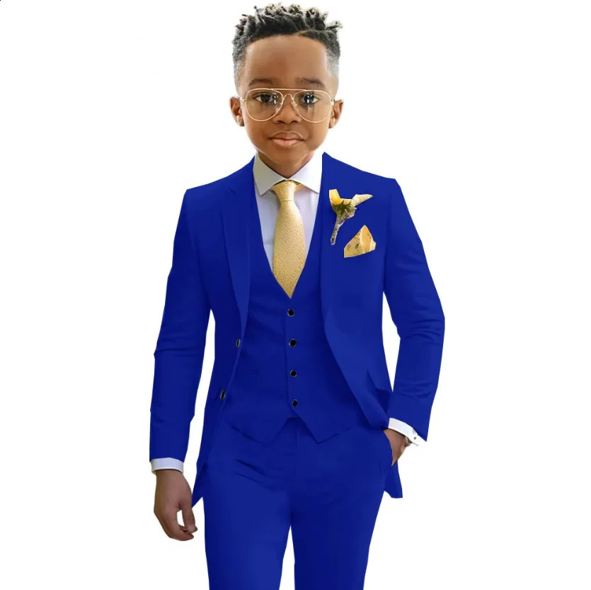 Boys Suit Mint Green Casual Blazer Slim Fit Young Clothes 3 Piece Set Kids Jacket Pant Vest Slim Fit Custom Wedding Tuxedo 250114