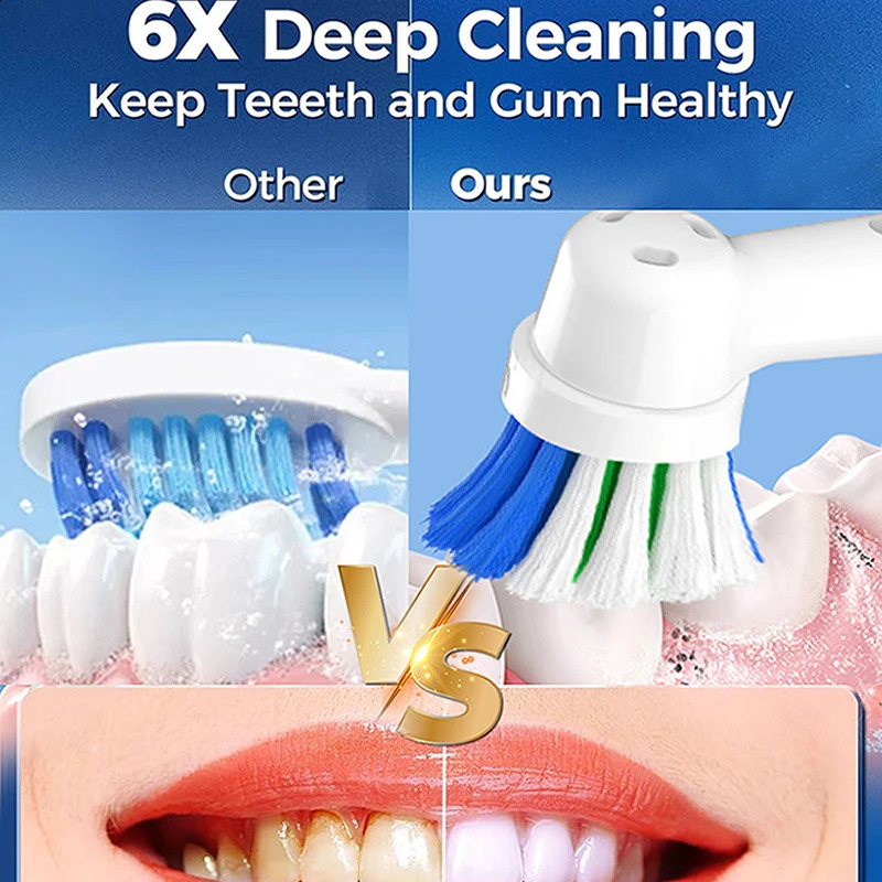USB typeC Fast Rechargeable Rotating Electric Toothbrush 3 Modes Rotary Electric Toothbrush with Travel Case 2 Brush Heads 250206