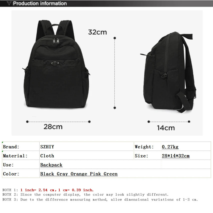 Large Capacity Cloth Bag Women Backpack Leisure ner Travel Pocket Waterproof and Wearresistant Mochila Casual 250206