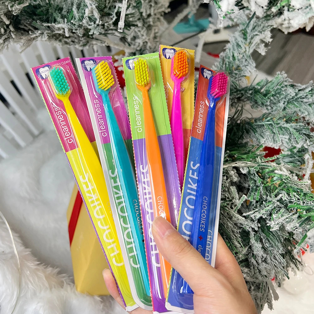 10pcs Soft Toothbrush Men Women Adult Household Tooth Brush Portable Orthodontic Teeth Brush Oral Hygiene Tools Teeth Whitening 250206