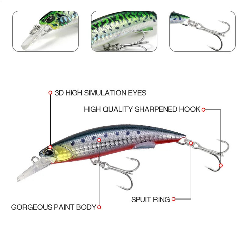 Arrival 92mm40g Hard Bait Fishing Lure Minnow for Bass and For Saltwater Freshwater with Lifelike n To Get Big Fish 250207