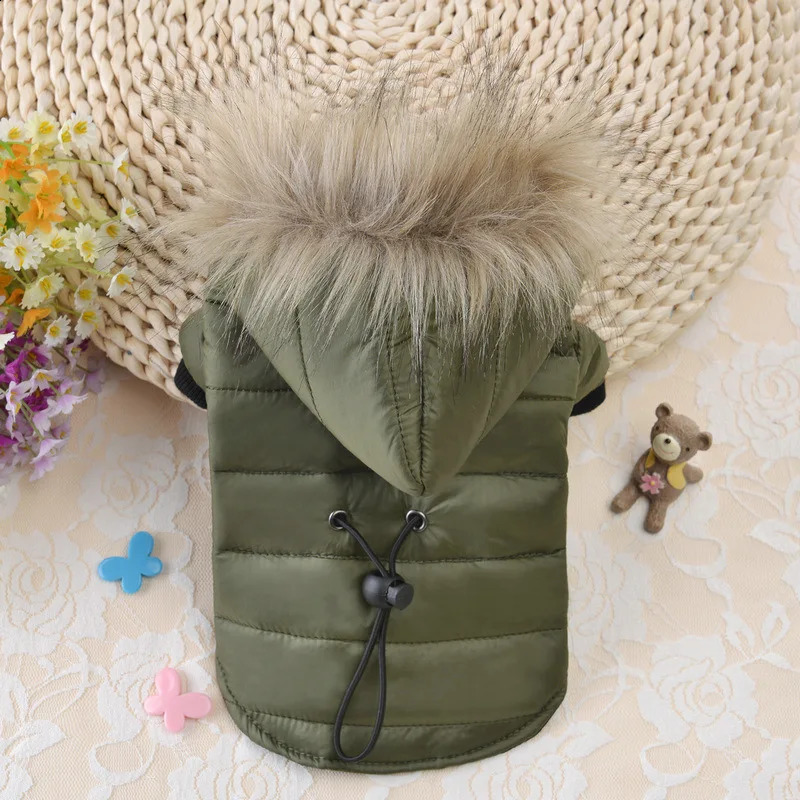 Dog Coat Small Dog Jacket Windproof Warm Padded Down Hoodie Snowsuit Fashion Winter Dog Clothes for Cat Puppy Chihuahua Yorkie 250206
