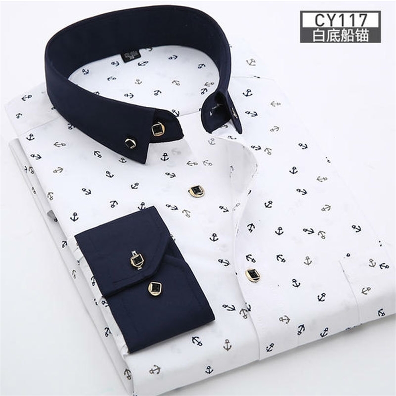 mens shirt long sleeve spring and summer thin business casual wear fashion breathable slim print high quality plaid 250206