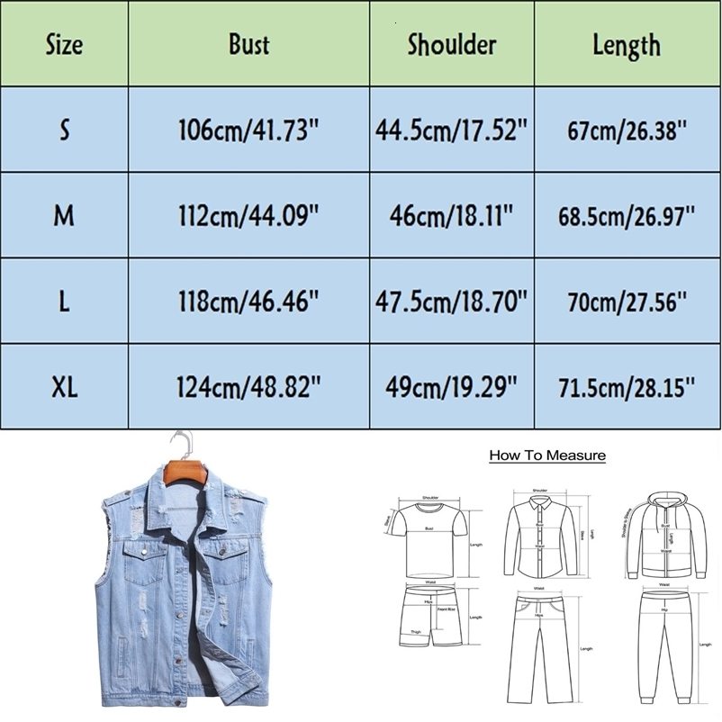 Denim Vest Men Lapel Sleeveless Slim Fit Jacket Retro Ripped Casual Jean Vest For Mens Soild Lightweight 250206