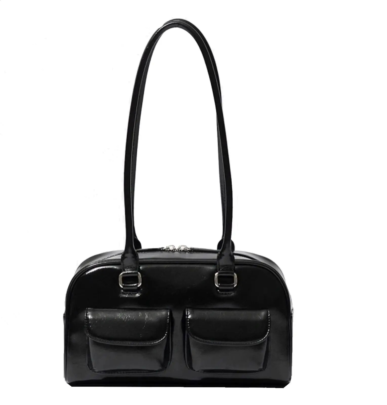 Fashionable womens shoulder bag crossbody handbag multi pocket bowling 250206