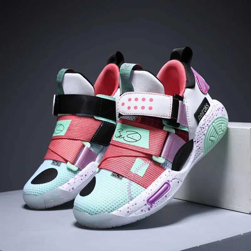 2025 New Childrens Basketball Shoes For Boys Girls Non-slip Kids Sport Shoes Lightweight Outdoor Sneakers Trainers Footwear W250207