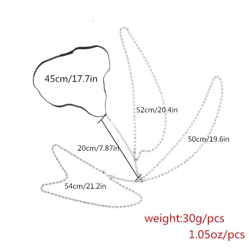 IngeSight.Z Sexy Rhies Leg Thigh for Women Multilayer Shiny Crystal Sier Color Waist Body Chain Beach Jewelry