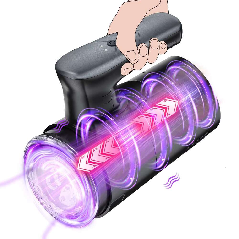Automatic Male Masturbator Cup with 5 Thrusting Real Oral Vagina Vacuum Suction Vibrator Toys for Men Sex Shop