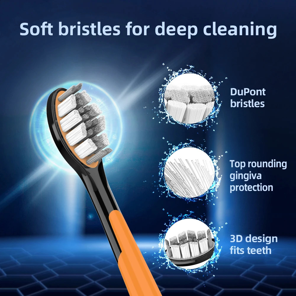 SUBORT S9 Sonic Electric Toothbrush Cordless USB Rechargeable Whitening Toothbrush Waterproof Ultrasonic Automatic Tooth Brush 250206