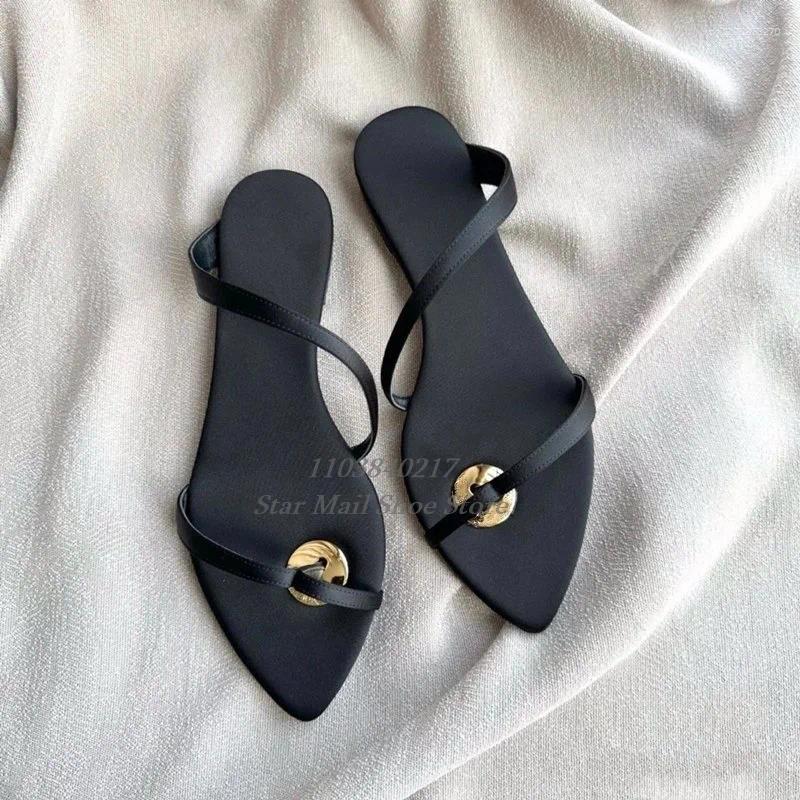 Slippers Brown Leopard Print Grosgrain Design Flat Pointed Peep Toe Strappy Sandals Elegant Casual Thong Strap Shoes