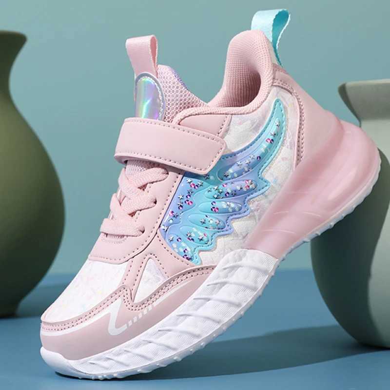 Girl Sneakers Hot Selling Summer Soft Sold Leather Casual Flat Tennis Shoes Outdoor Jogging Walking Shoes for Children Footwear W250207